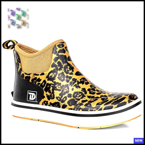 Shoes - Waterproof Rubber Ankle Boots Anti-Slip Outdoor Fishing Rain Deck Shoes